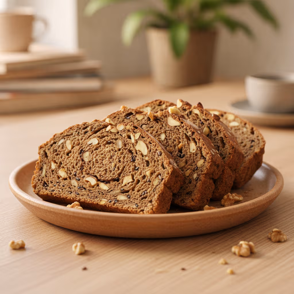 Apfel-Walnuss-Brot, fertig angerichtet