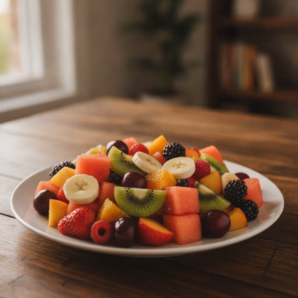 Bunter Obstsalat mit Wassermelone