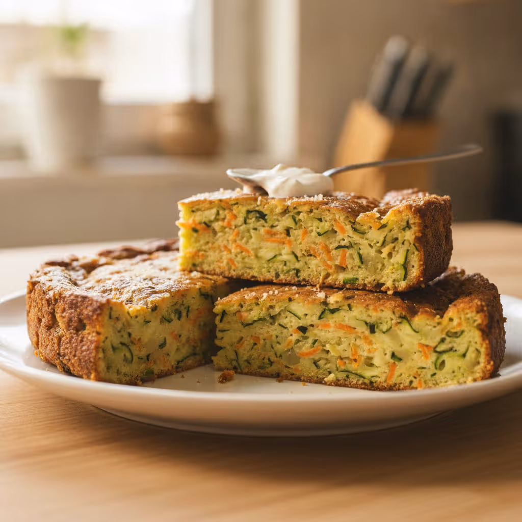 Deftiger Zucchini-Möhren-Kuchen