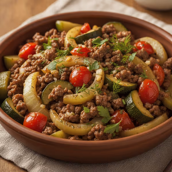 Fenchel-Hackfleisch-Pfanne