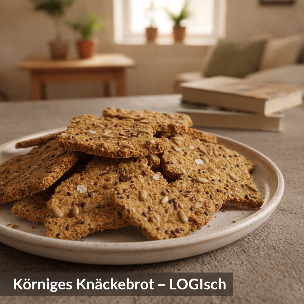 Körniges Knäckebrot: LOGIsch