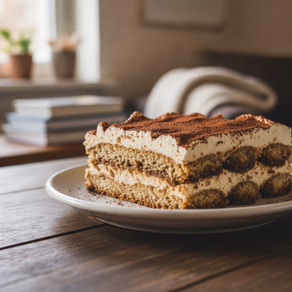 Low Carb Tiramisu, fertig angerichtet