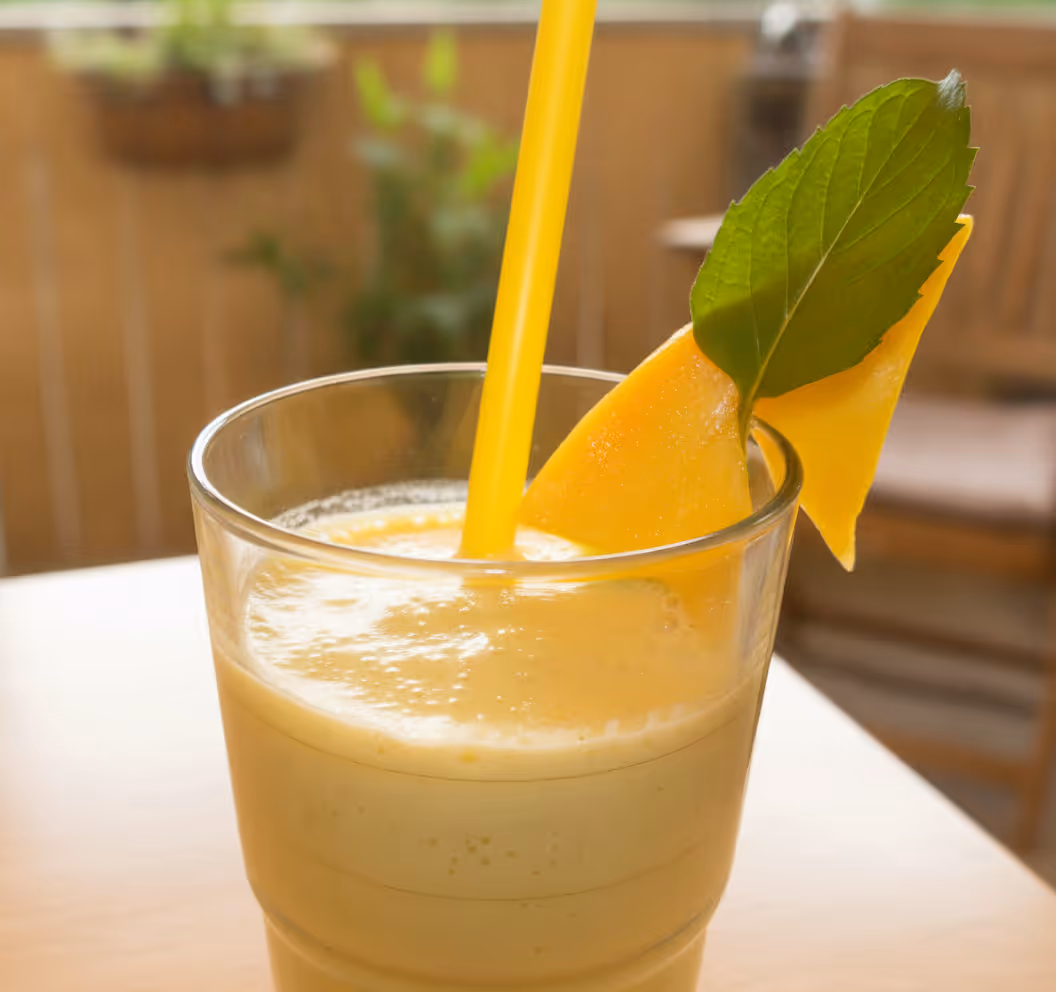 Mango-Lassi, fertig angerichtet