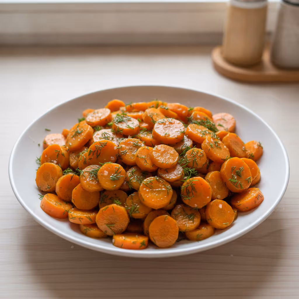 Möhrengemüse, fertig angerichtet