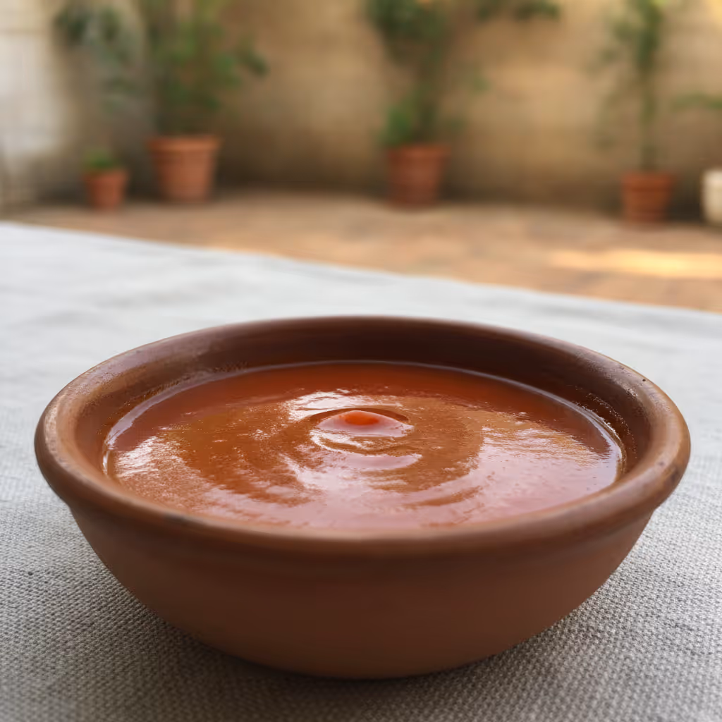 Paprika-Sauce, fertig angerichtet