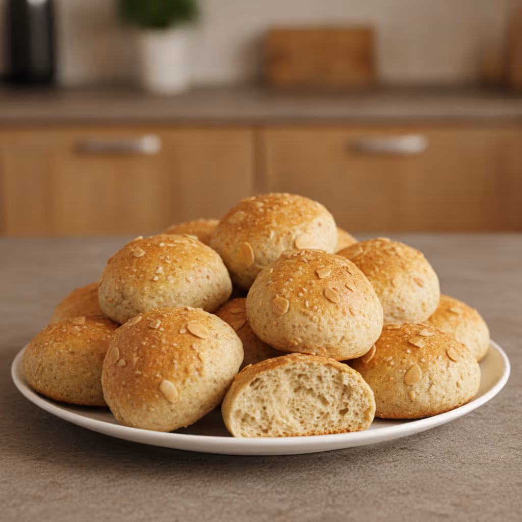 Party-Quark-Brötchen, fertig angerichtet