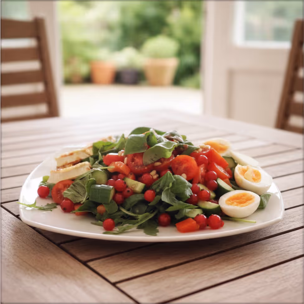 Salat geht immer, fertig angerichtet