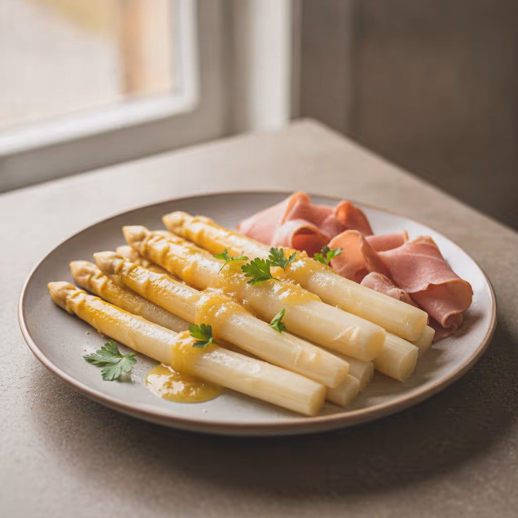 Spargel Varianten, fertig angerichtet