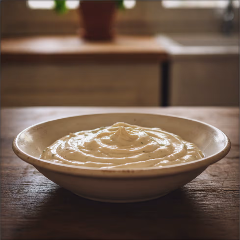 Tahini-Sauce, fertig angerichtet