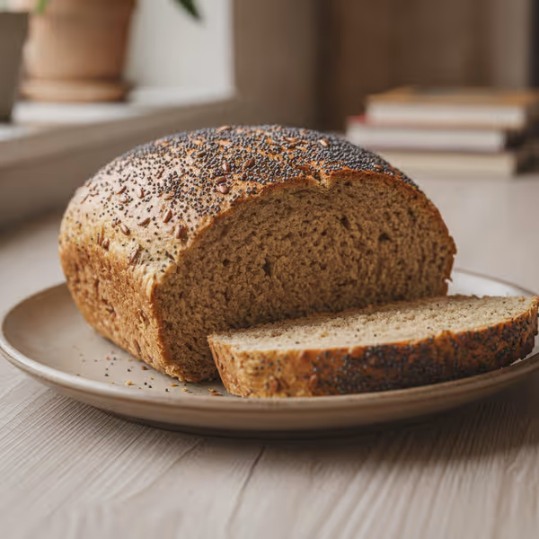 Würziges Low Carb Brot mit Mohn
