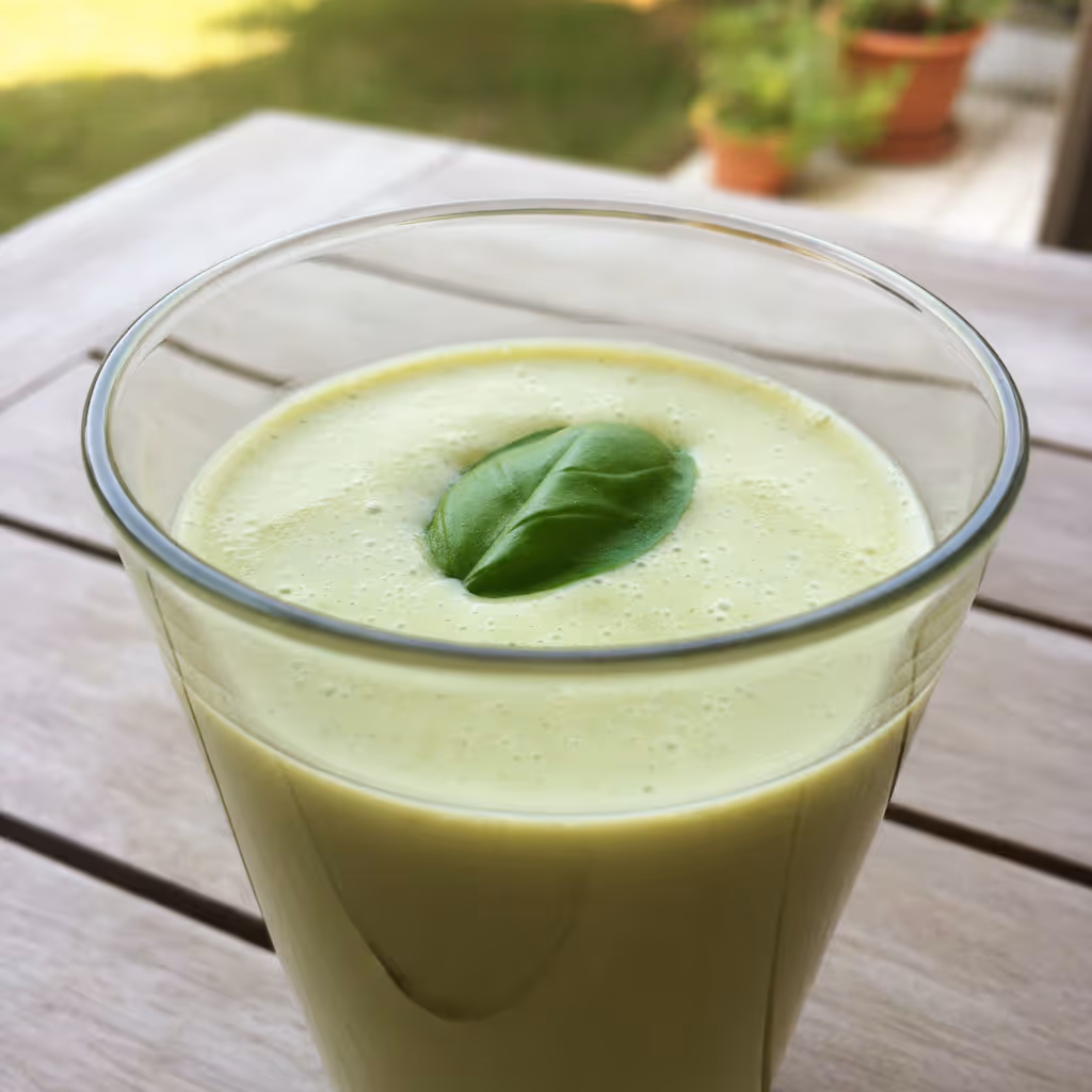 Zucchini Smoothie, fertig angerichtet