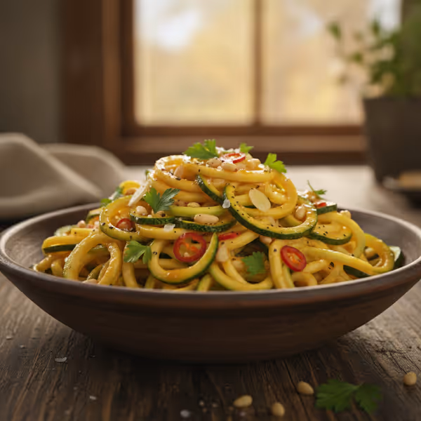 Zudeln mit Zitronen-Chili-Soße